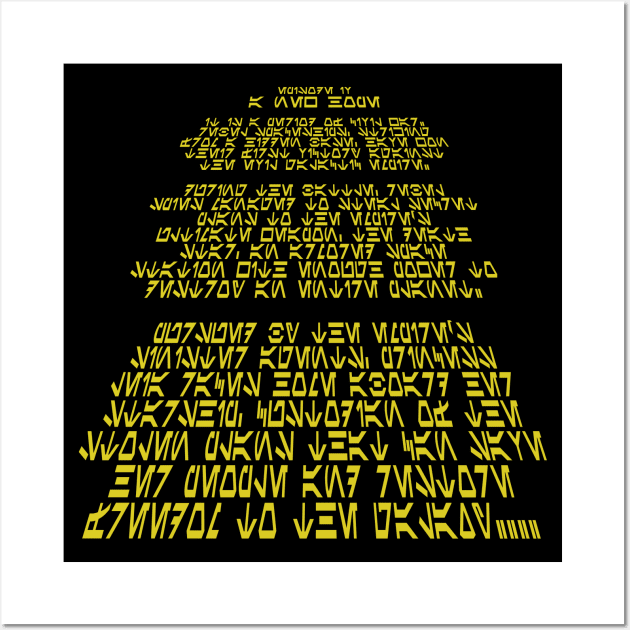 ANH Opening Crawl AB Wall Art by PopCultureShirts